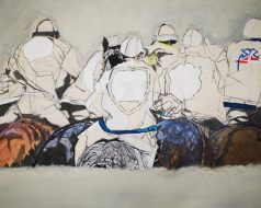 SIENA, 2019, Acryl und Graphit auf Leinwand / 40 x 50 cm